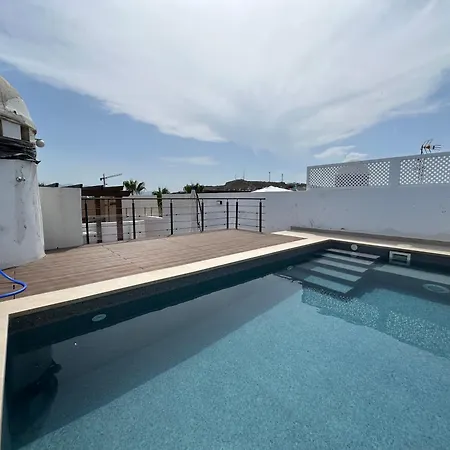 Апартаменты Atico Duplex Con Piscina Privada, Solarium Y Barbacoa